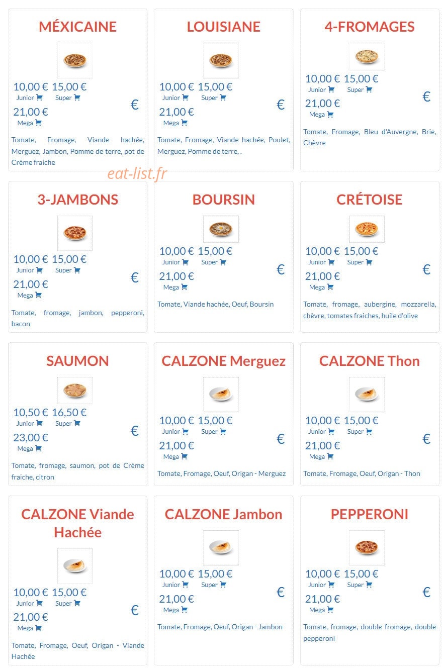 Freepizza — carte page 2