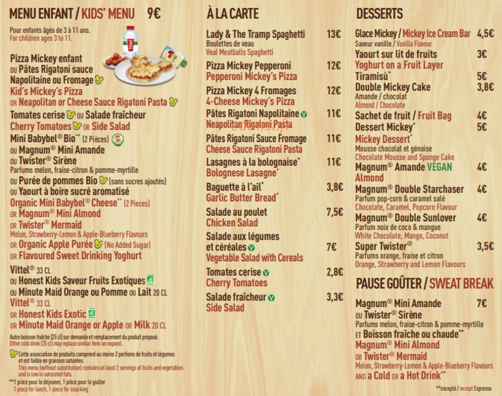 Bella Notte — carte page 2