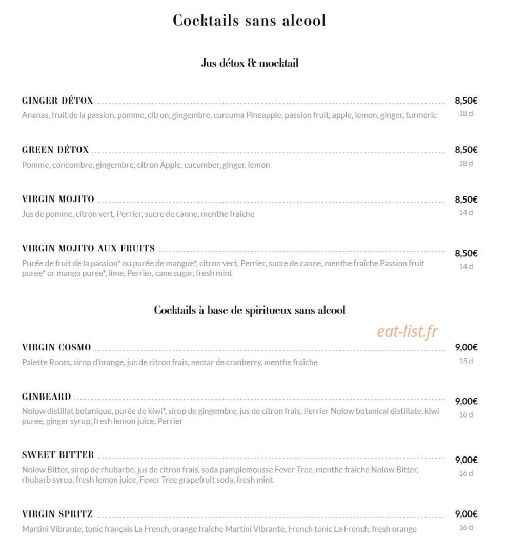 Brasserie Rosalie — carte page 13