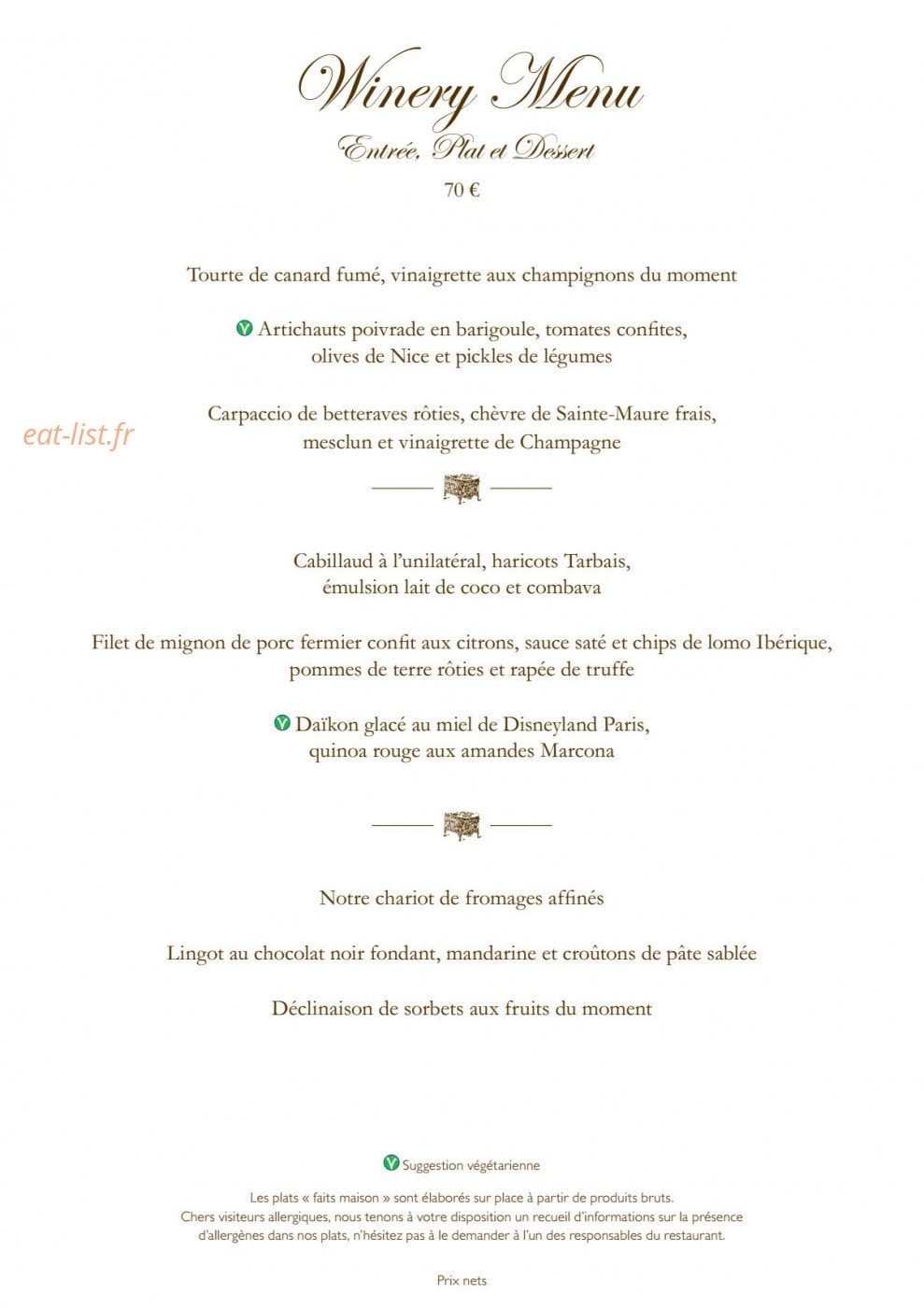 California Grill — carte page 7