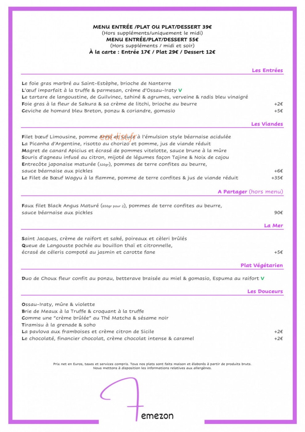 Femezon — carte page 2