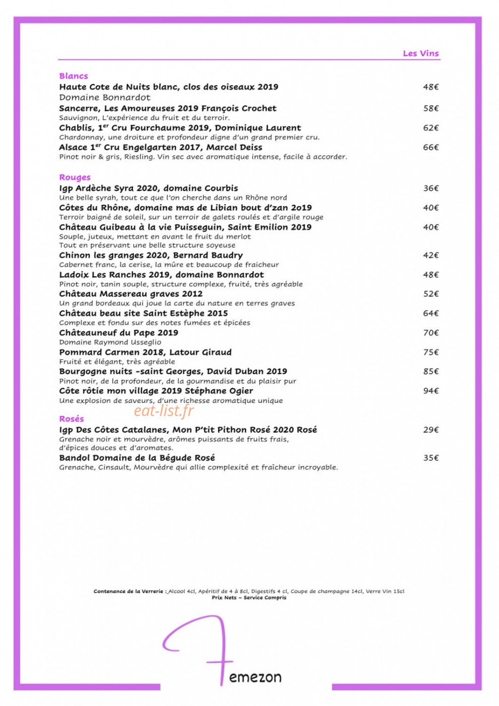 Femezon — carte page 6