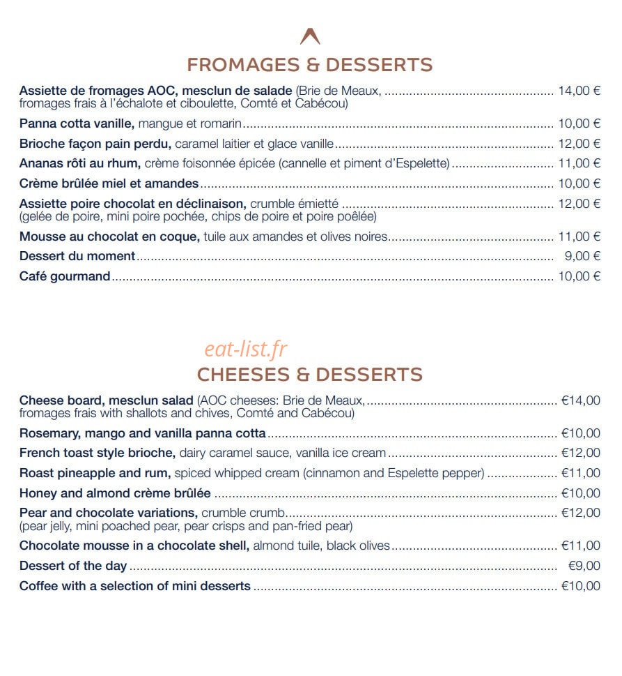 Ô Relais — carte page 3