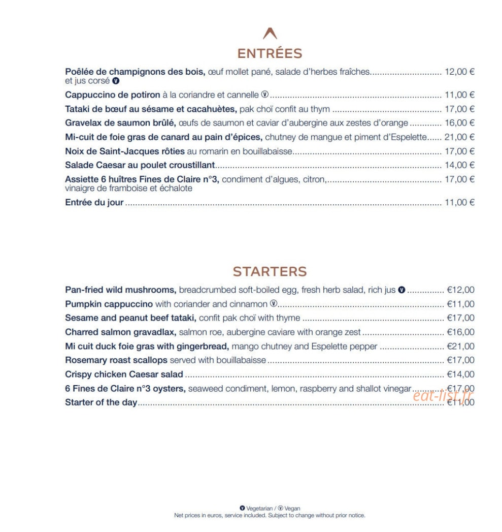 Ô Relais — carte page 1