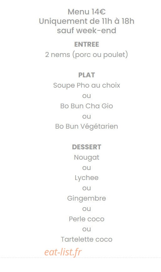 Phở 14 — carte page 7