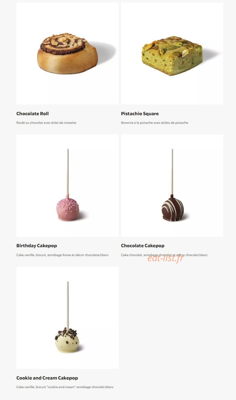 Starbucks Coffee — carte page 15