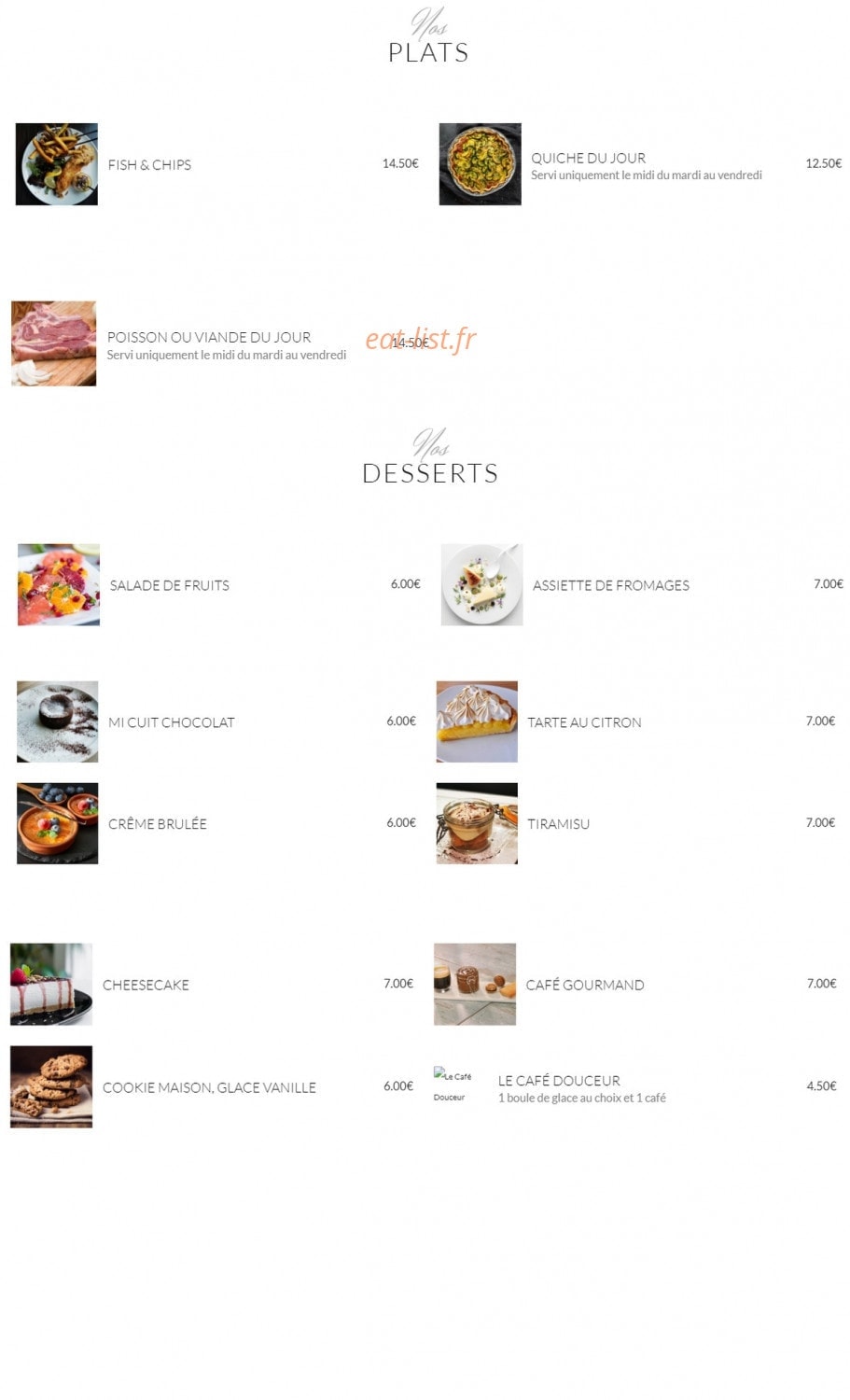 Le Code bar — carte page 4