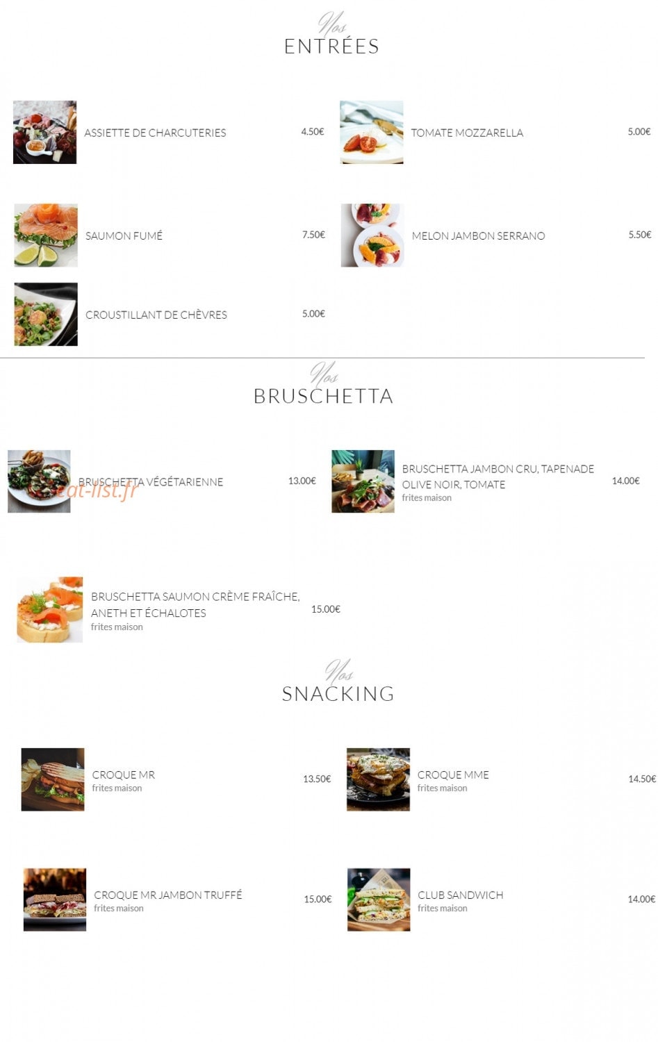 Le Code bar — carte page 2