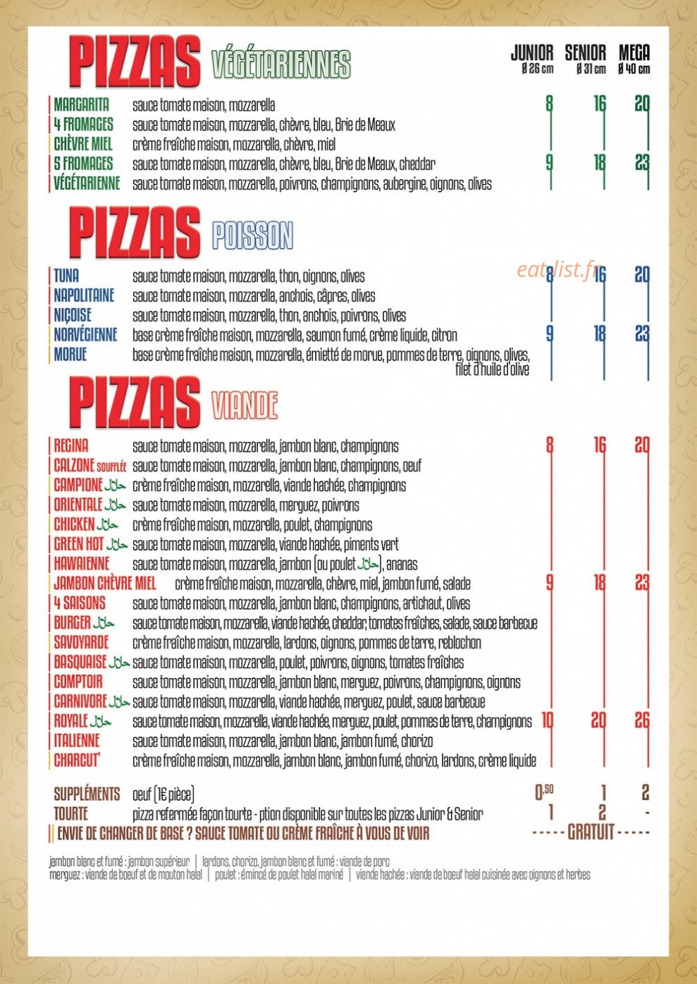 Le Comptoir — carte page 2