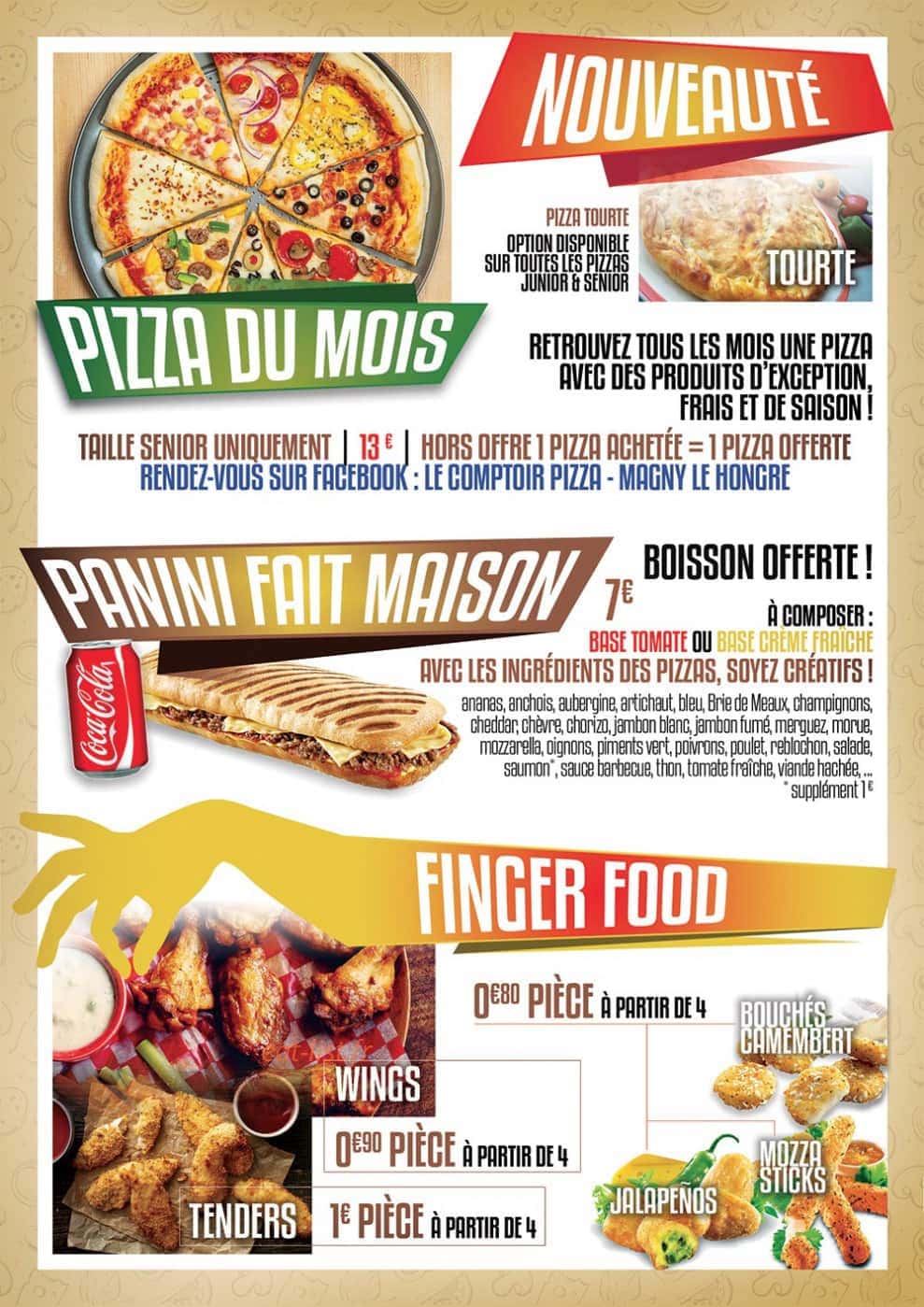 Le Comptoir — carte page 3