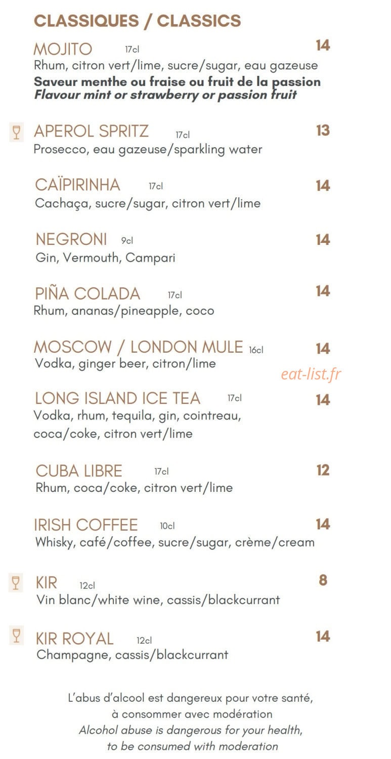 Notre Table — carte page 9