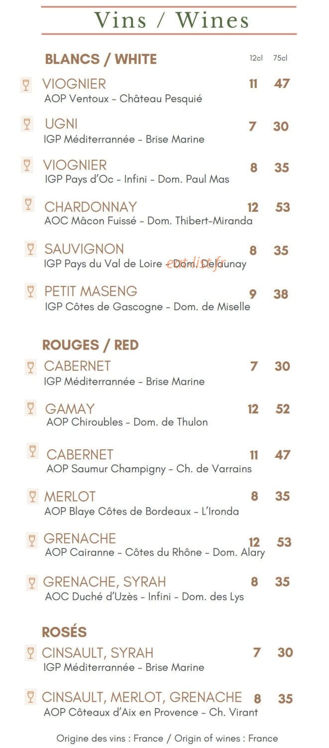 Notre Table — carte page 13