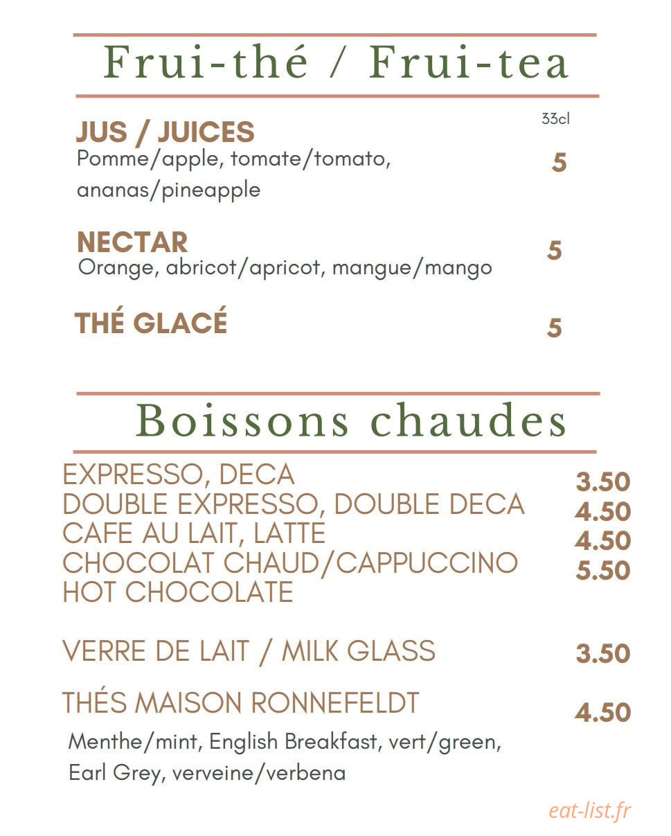 Notre Table — carte page 6