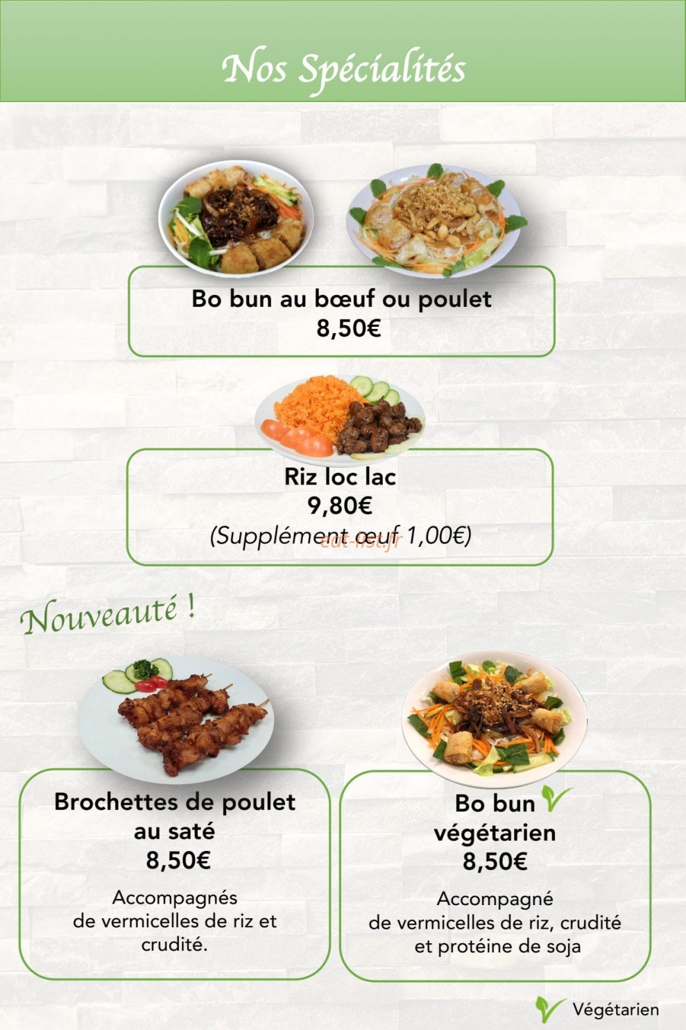 Chez Meiling — carte page 2