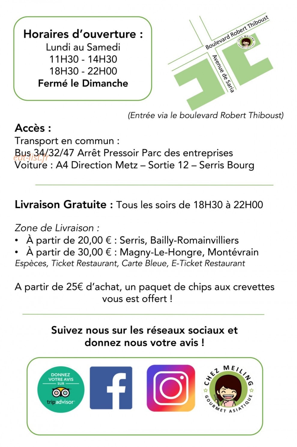 Chez Meiling — carte page 8