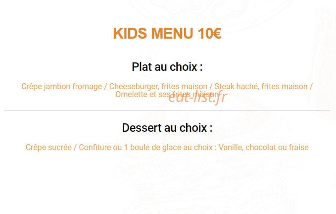 Chez Milen — carte page 10