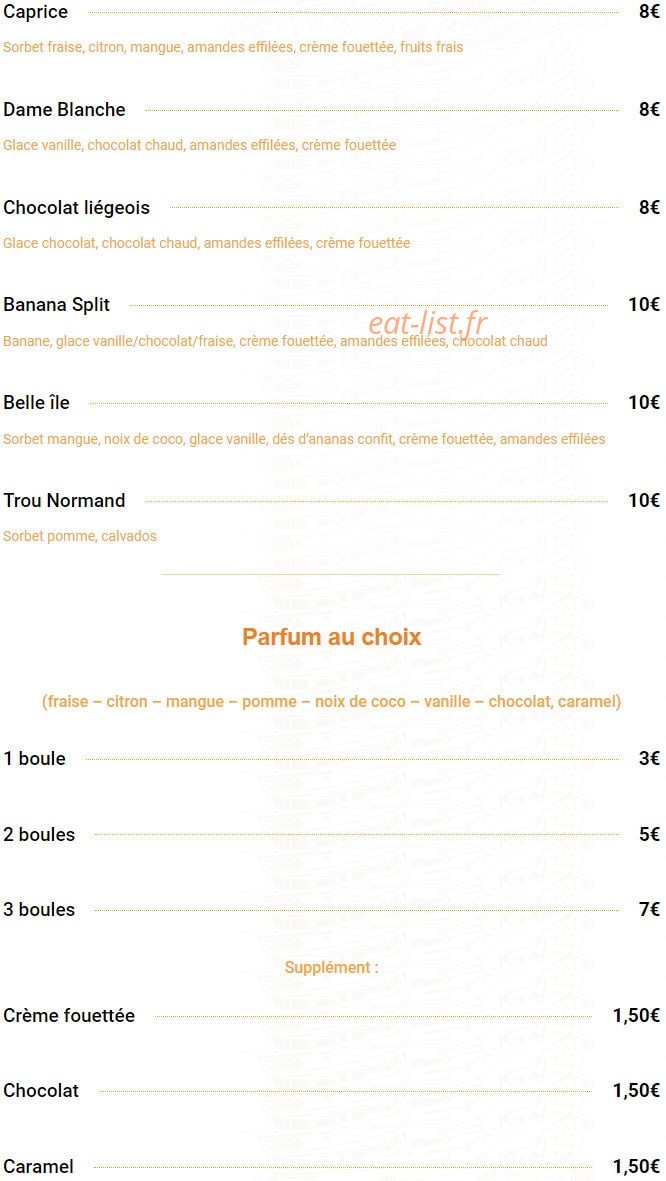Chez Milen — carte page 8