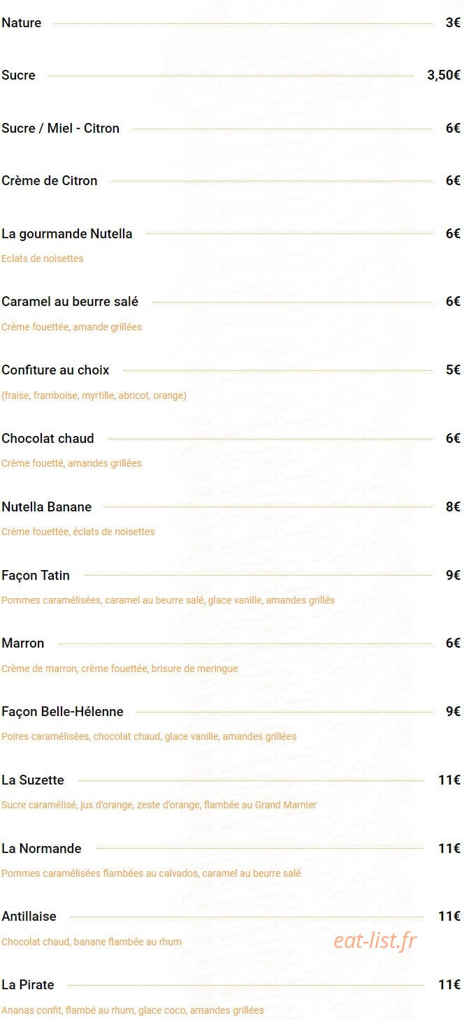 Chez Milen — carte page 7