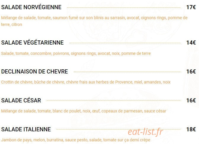 Chez Milen — carte page 4