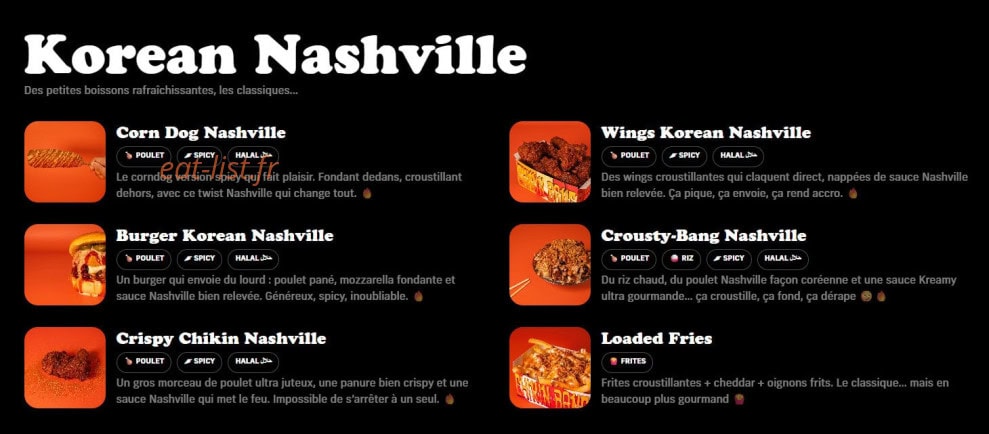 Chikin Bang — carte page 1
