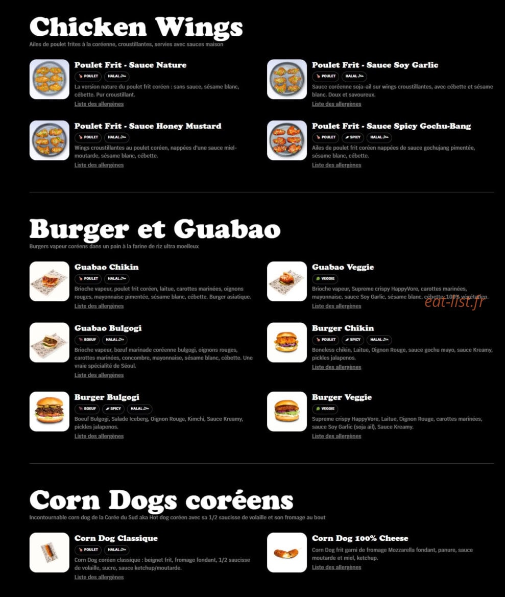 Chikin Bang — carte page 2
