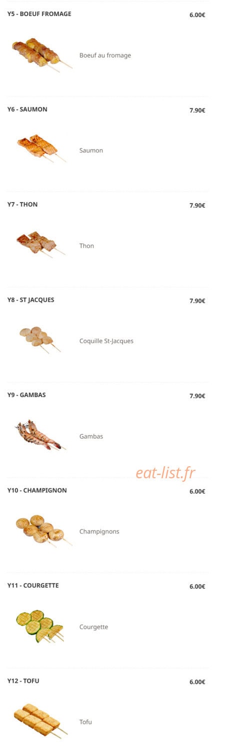 Hokkaido sushi — carte page 9
