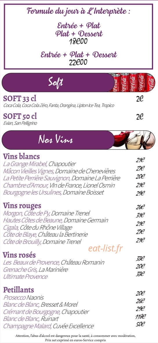 L'interprete — carte page 6