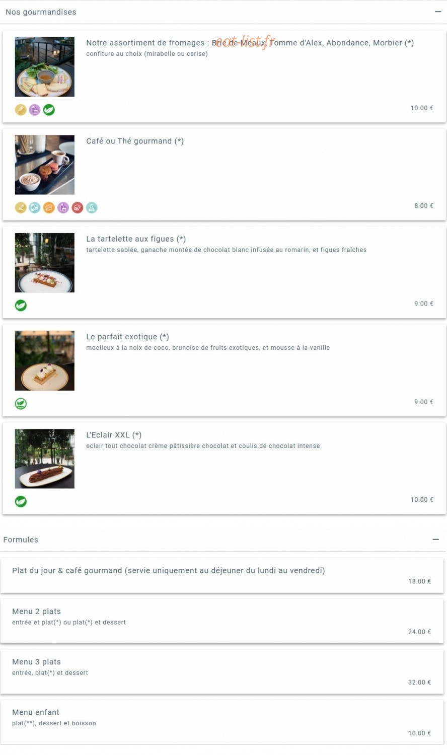 Le George — carte page 4