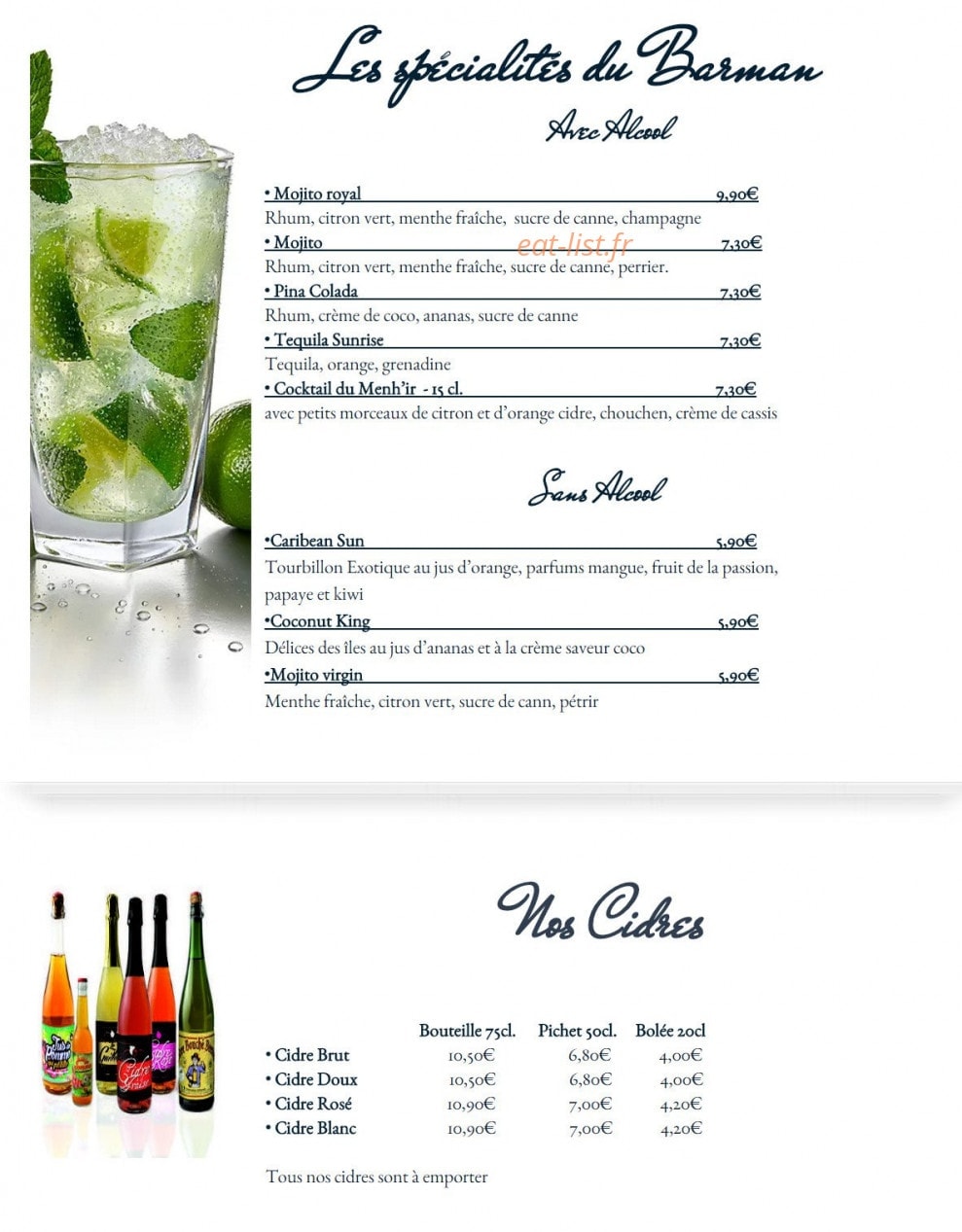 Le menhir — carte page 7