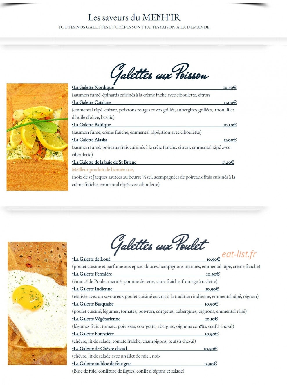 Le menhir — carte page 3