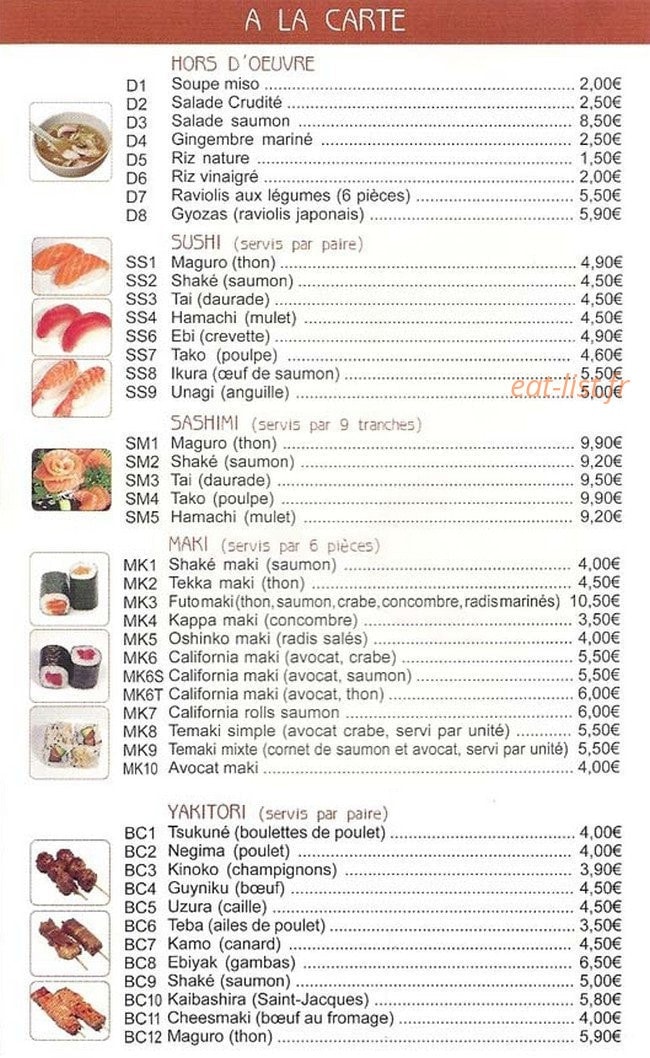 O-Hashi — carte page 1