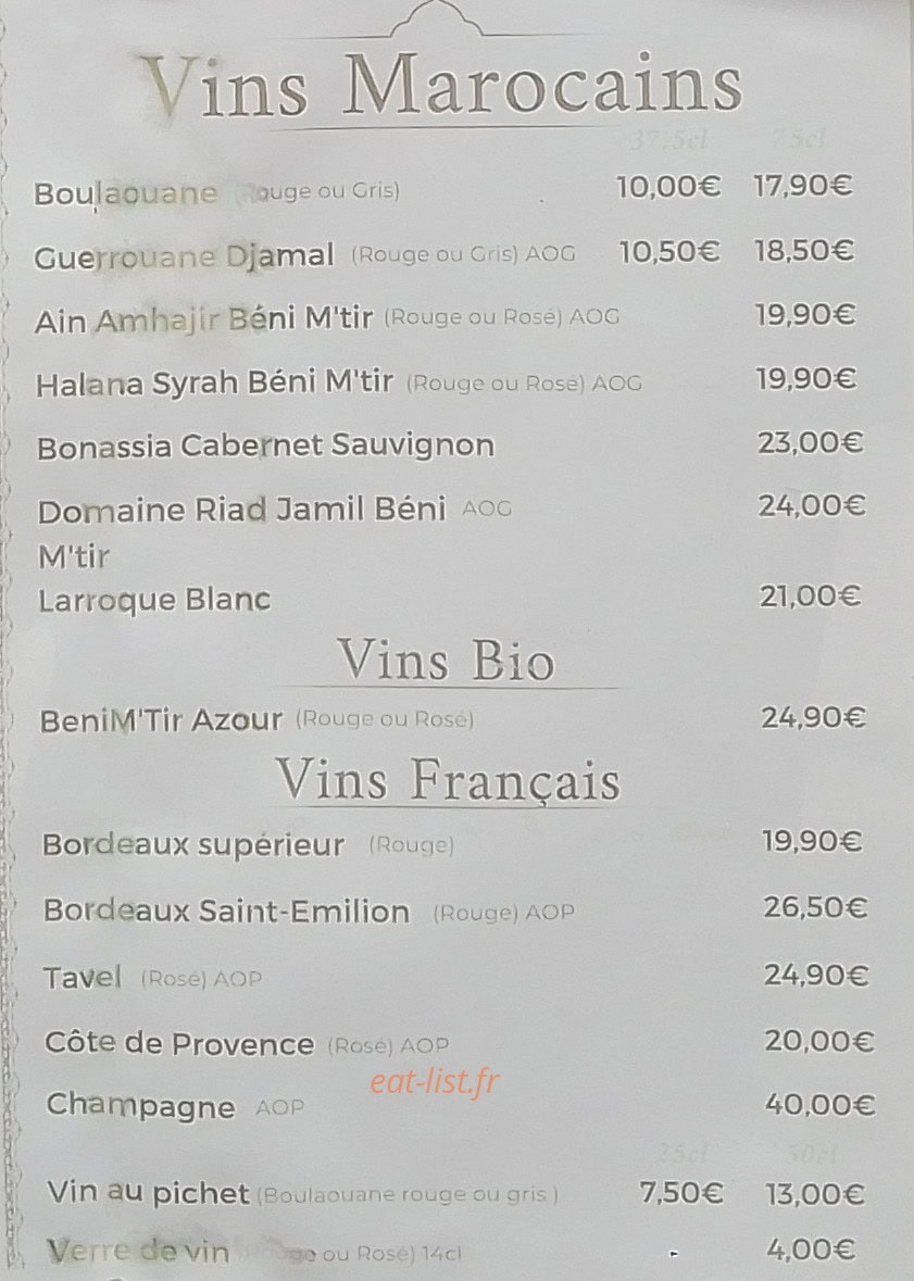 Palmeraie du Sud — carte page 7