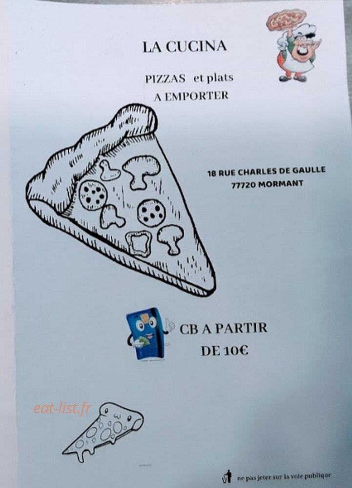 La cucina — carte page 1