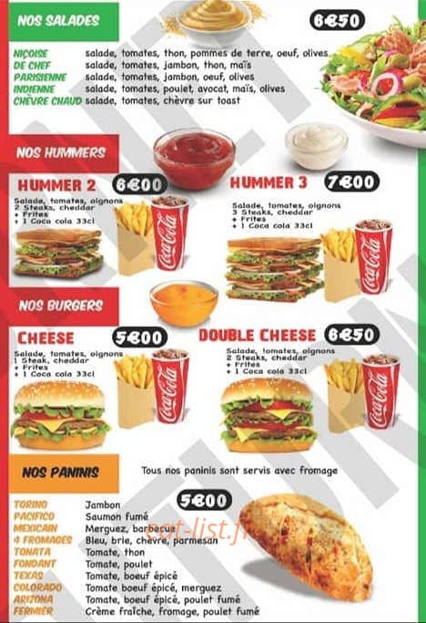 Pizza King — carte page 3
