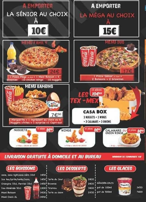 Pizza King — carte page 4