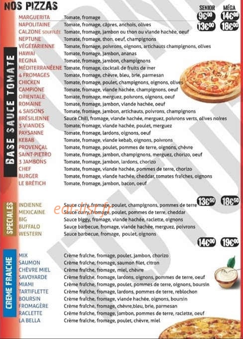 Pizza King — carte page 2