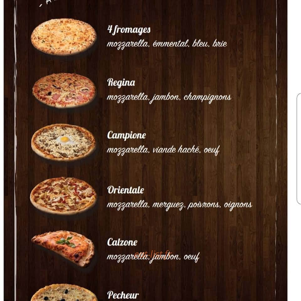 PizzAvenue — carte page 1
