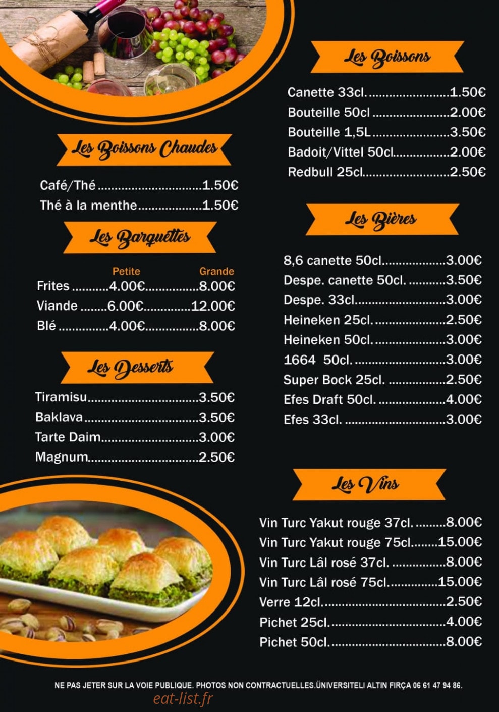 Istanbul kebab — carte page 4