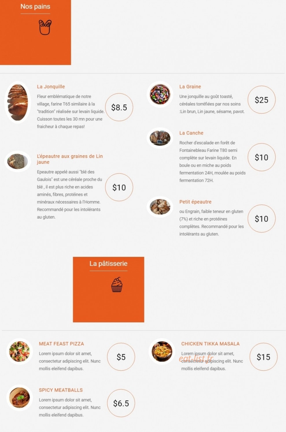 Au Coeur De La Mie — carte page 1