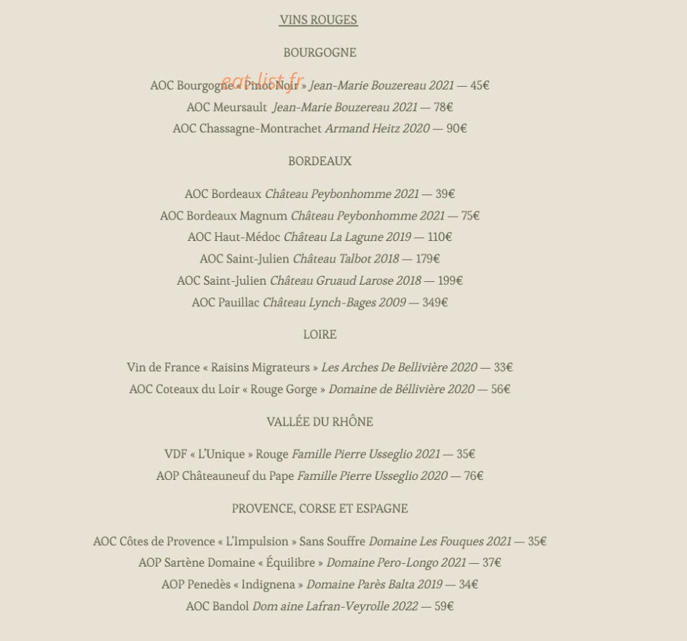 La Papote — carte page 5