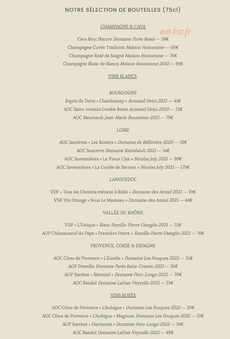 La Papote — carte page 4