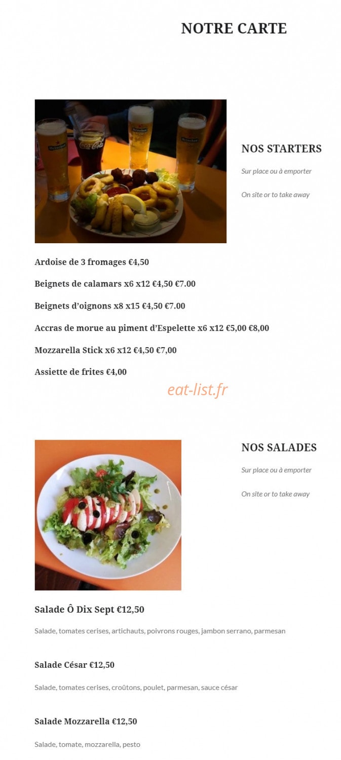 Ô dix sept — carte page 1