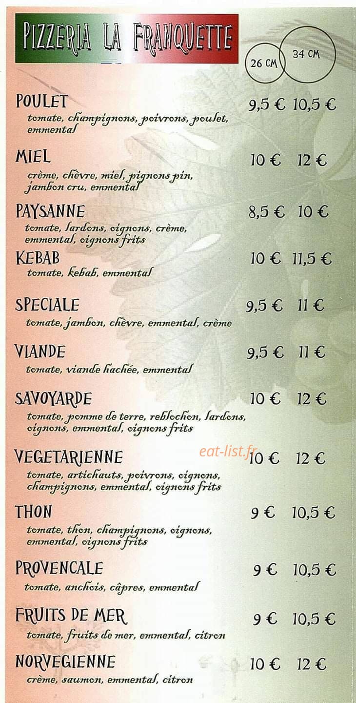 La Franquette — carte page 1