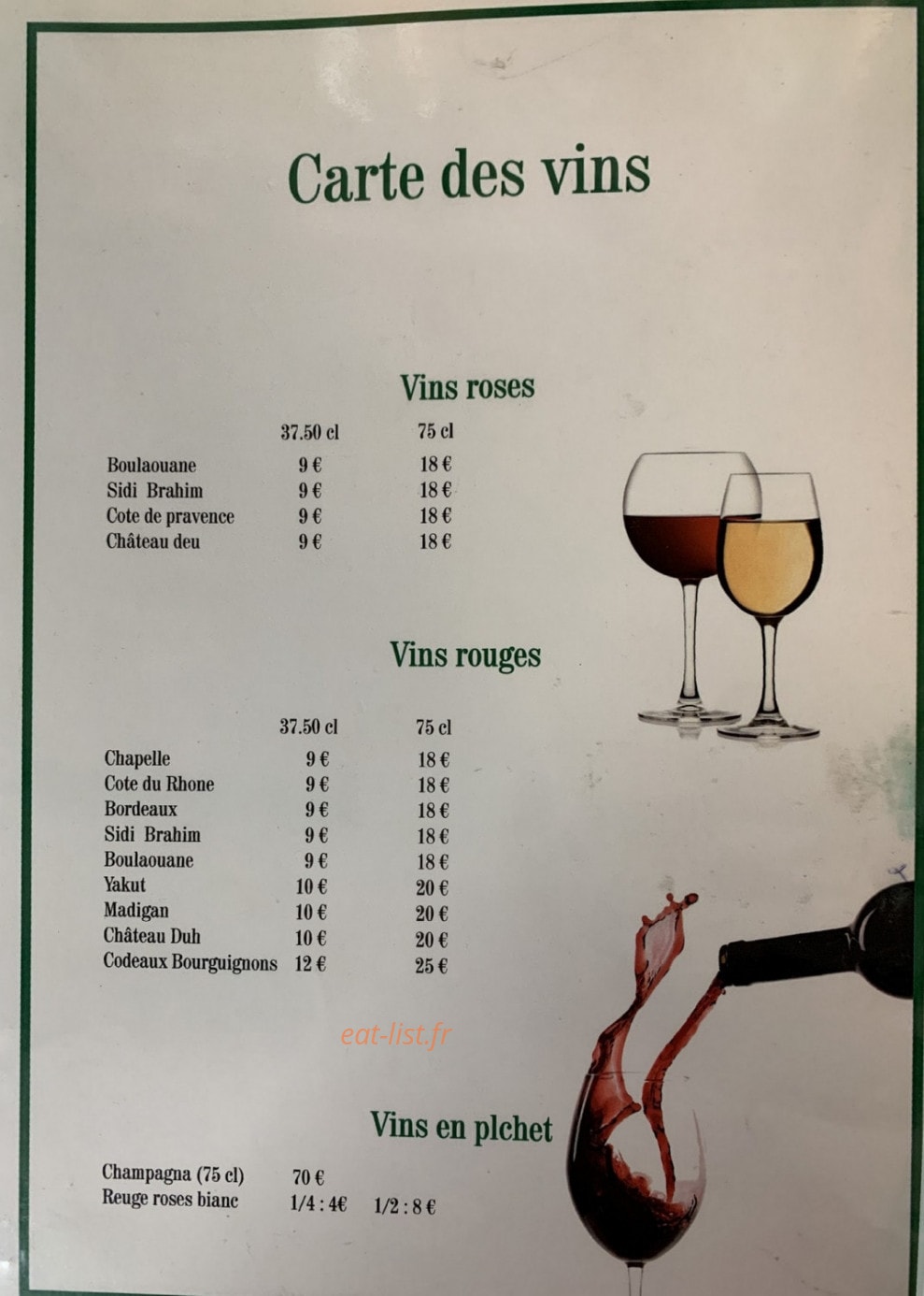 Istanboul Kebab — carte page 3