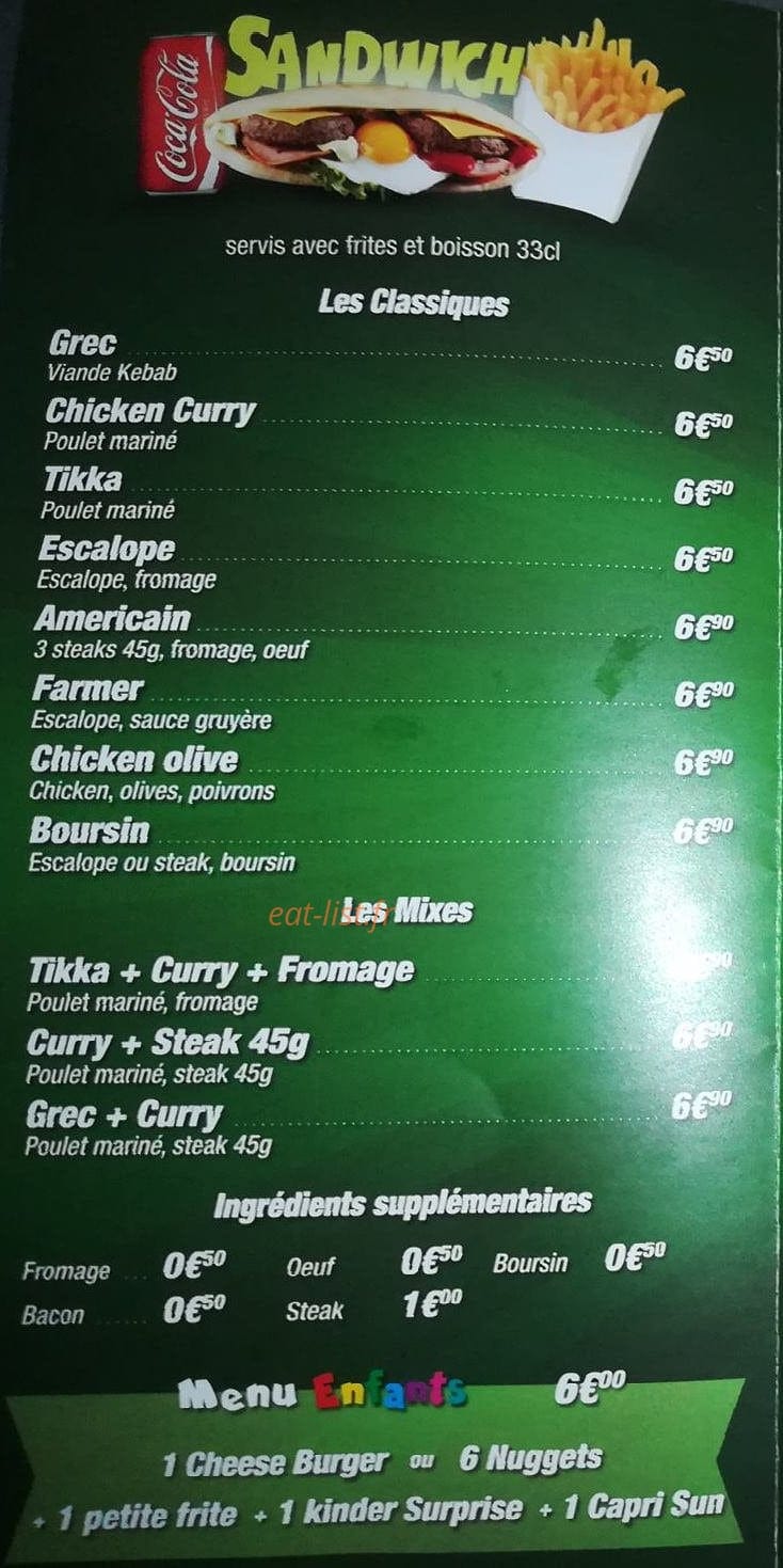 Pam Food — carte page 2