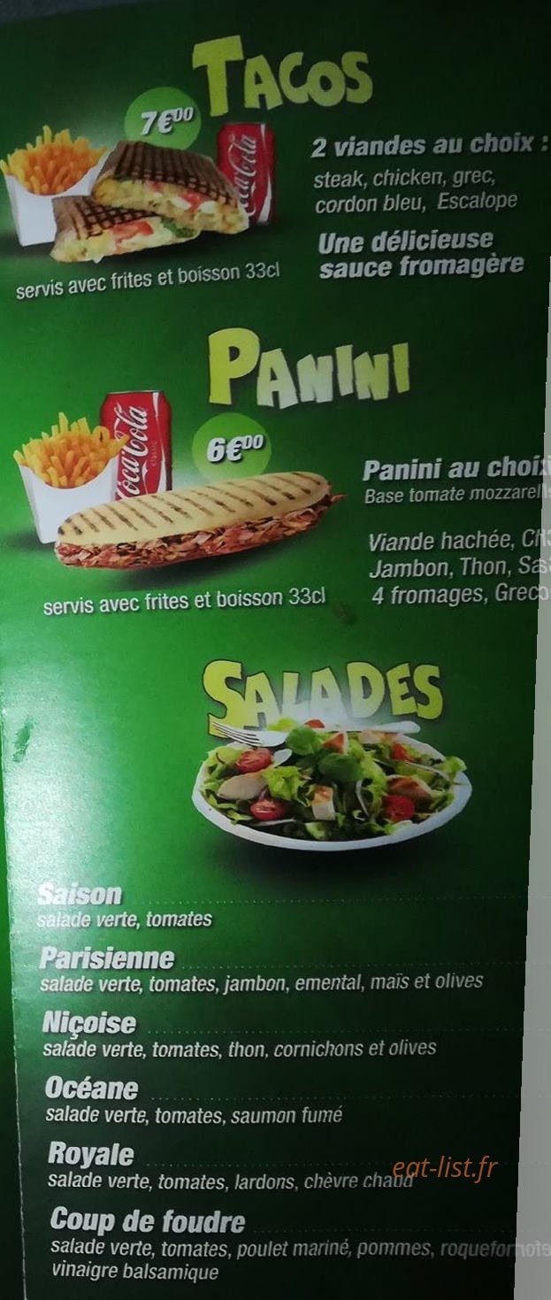 Pam Food — carte page 4
