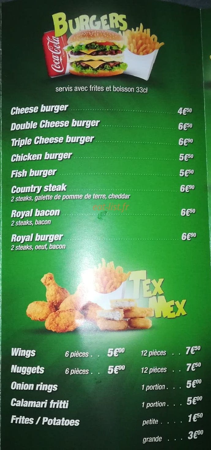 Pam Food — carte page 3