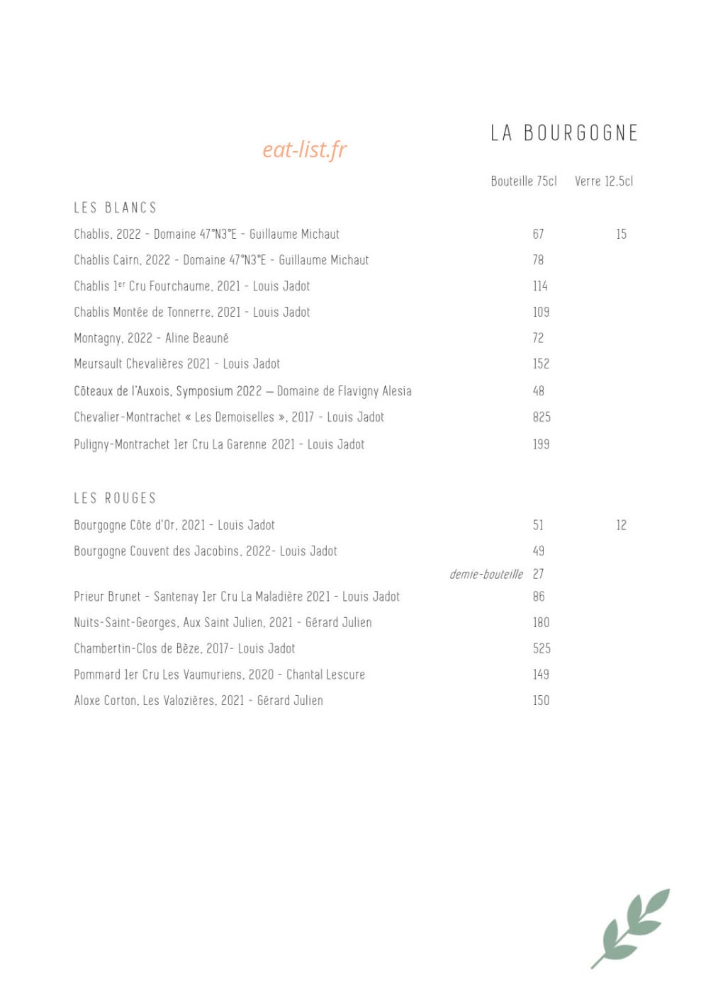 Domaine des Jardins — carte page 7