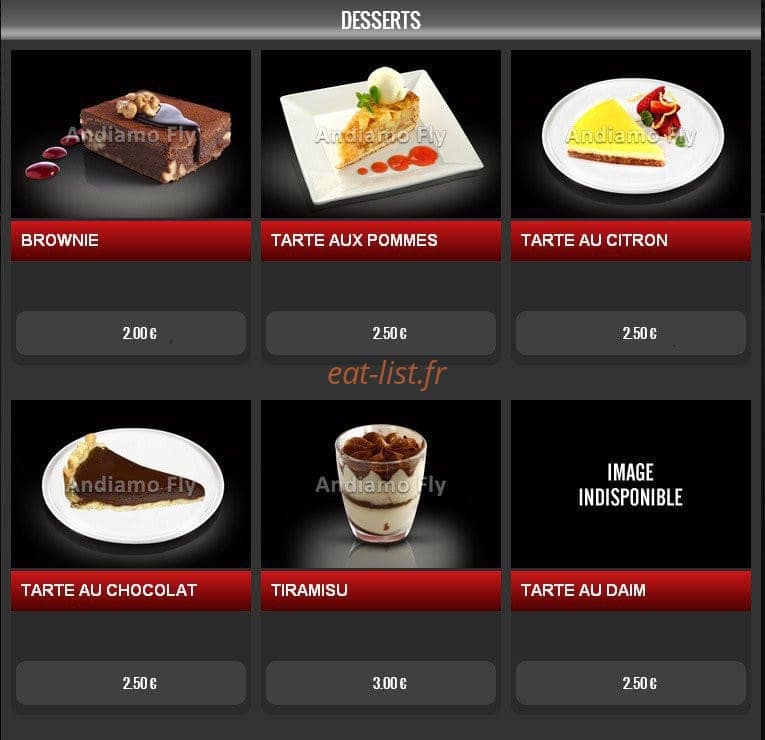 Pizza Andiamo — carte page 18