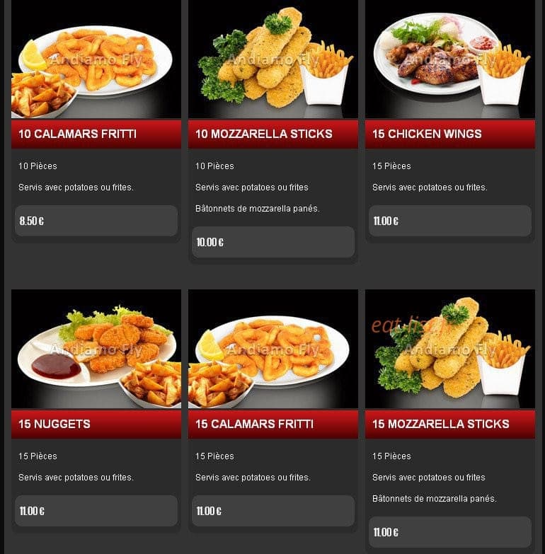 Pizza Andiamo — carte page 14